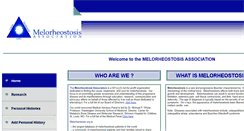 Desktop Screenshot of melorheostosis.com