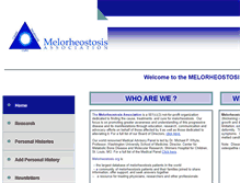 Tablet Screenshot of melorheostosis.com